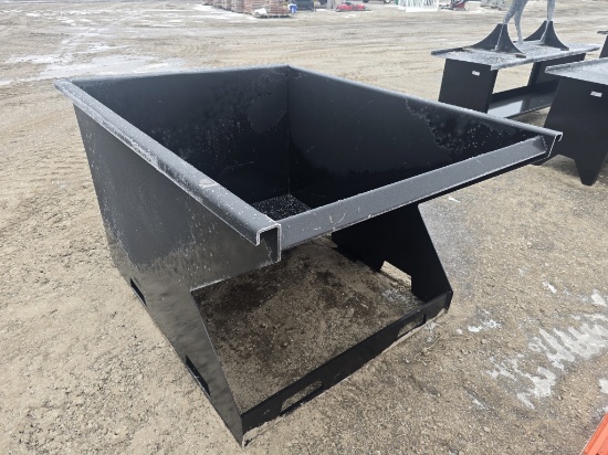 New Kc 1.5yrd Skid Steer Trash Hopper