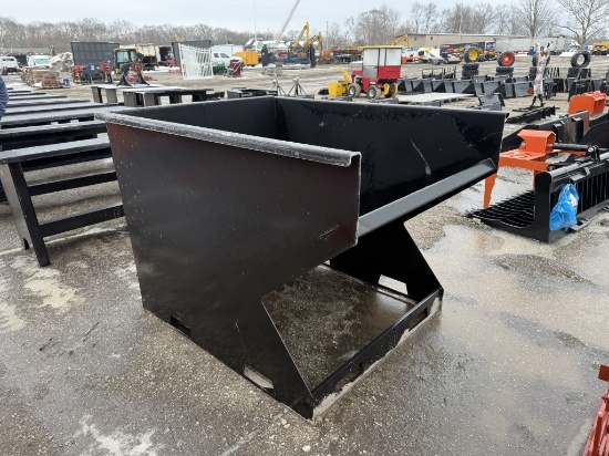 New Kc 2yrd Skid Steer Trash Hopper