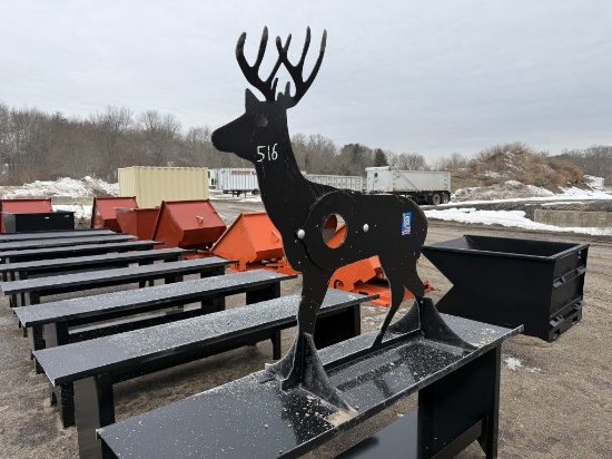 New Kc Deer Target W/ Heart Flapper