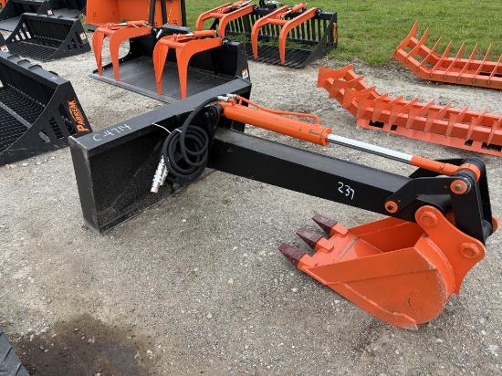New Pabreak Skid Steer Stationary Backhoe