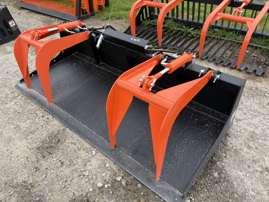 New Pabreak 80in 2cyl Skid Steer Grapple Bucket