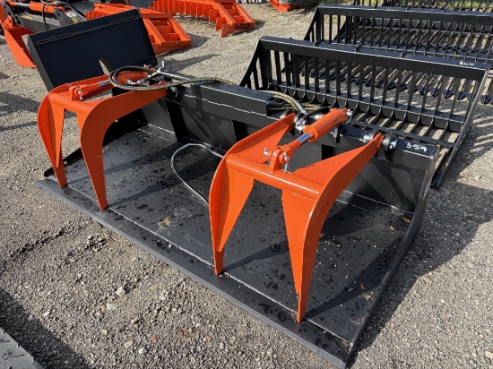 New Pabreak 80in 2cyl Skid Steer Grapple Bucket