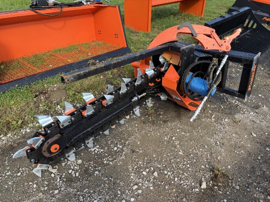 New Pabreak Skid Steer Hyd Trencher