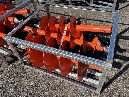 New Pabreak Skid Steer Auger W/ 3 Bits