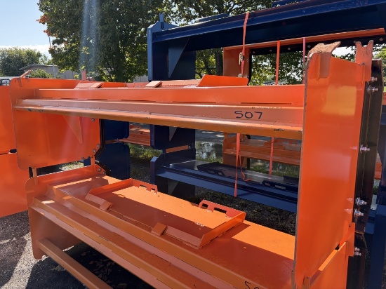 New KC 8ft Skid Steer Snow Pusher
