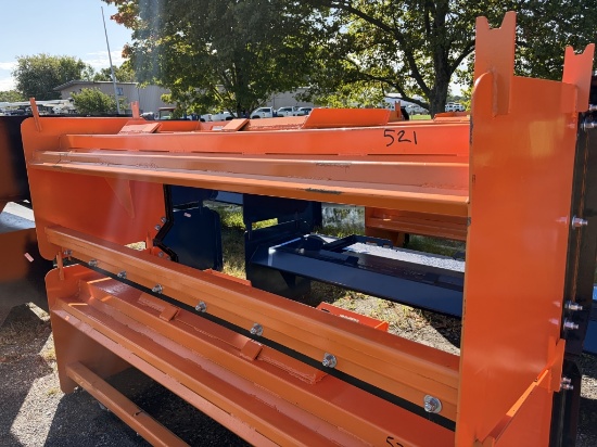 New KC 8ft Skid Steer Snow Pusher