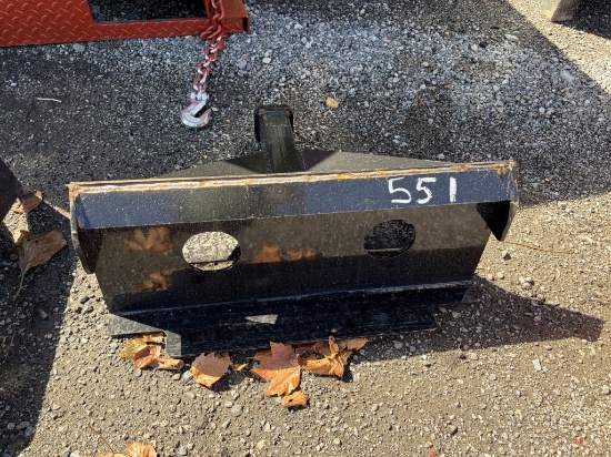 New KC Mini Skid Steer Hitch Plate