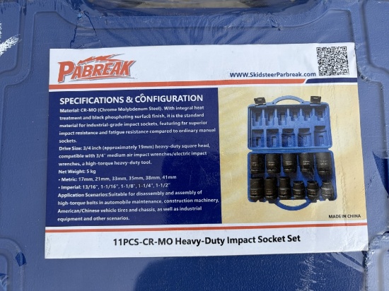 New Pabreak 11pcs HD Impact Socket Set