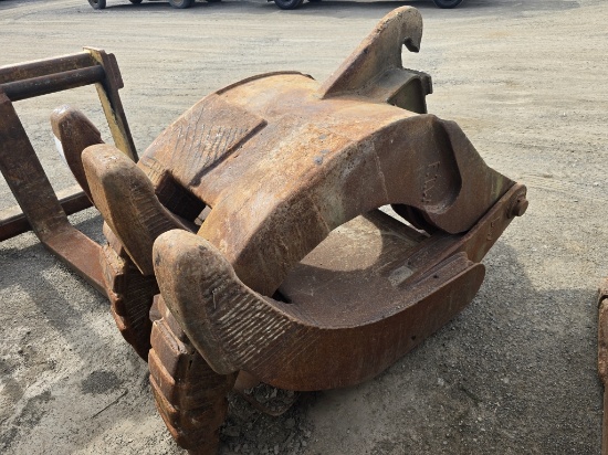 3 Over 2 Excavator Mechanical Grapple