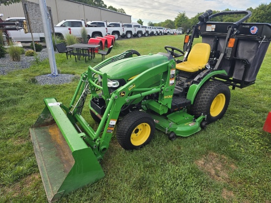 John Deere 2025R Tractor W/ H130 Loader Arms
