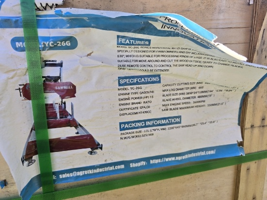 New Agrotk Yc-26g Sawmill