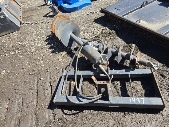 JCT Skid Steer Auger W/ 2 Bits