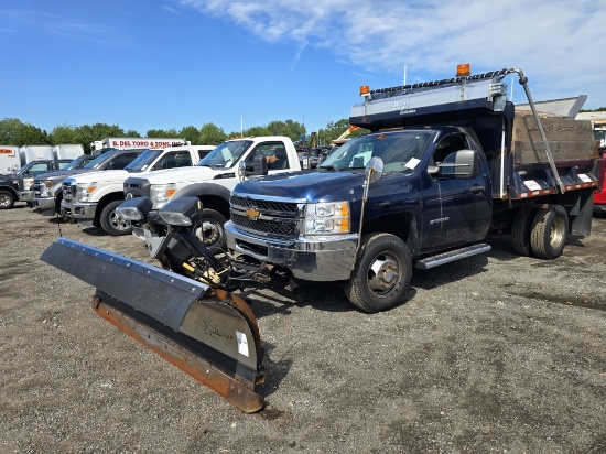2013 Chevy 3500 Dump Truck W/ Plow
