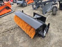New Future QSJ 39in Mini Skid Steer Sweeper