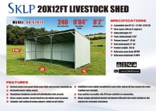 New Future 20ft X 12ft Livestock Shed