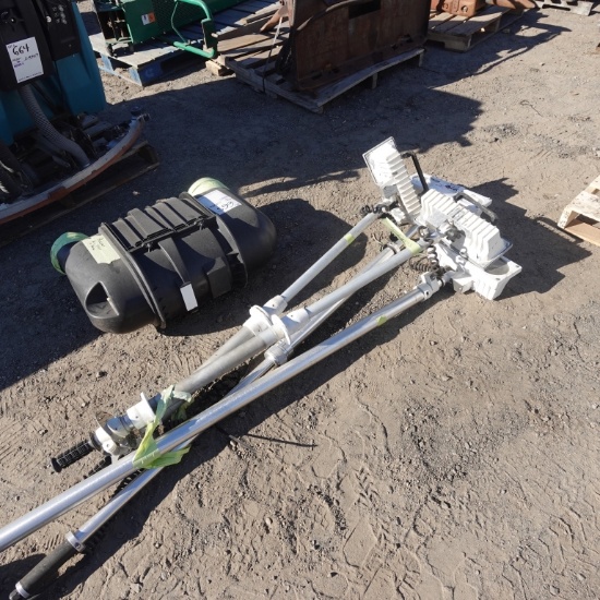Set Of Four Lights On Poles
