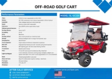 New 2026 Future Gc22s Red Golf Cart