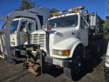 1998 International 4900 Hook Truck W/ Asphalt Body