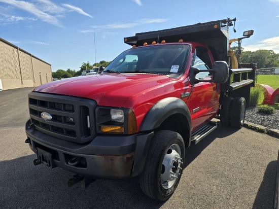 2006 Ford F450 Xl Dump Truck W/ Plow