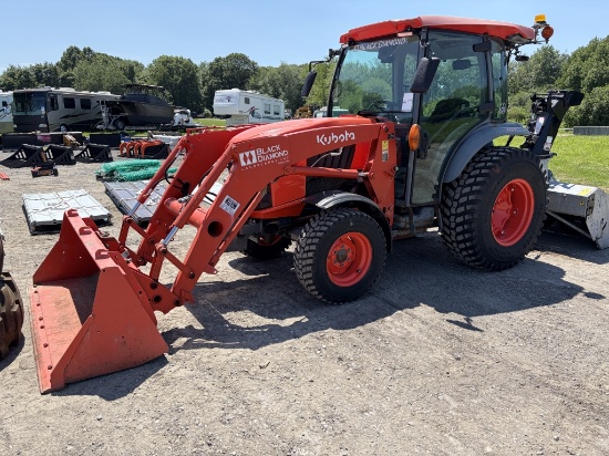 Kubota L6060 Tractor With Cyclone Snow Thrower