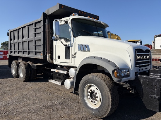 2008 Mack GU713 Dump Truck With Plow
