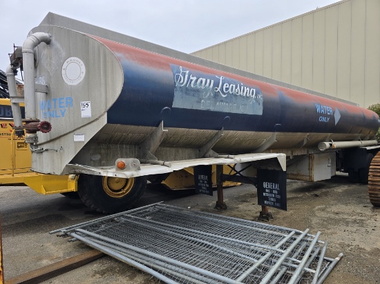 1971 Freuhauf 7500 Gal Water Tanker Trailer