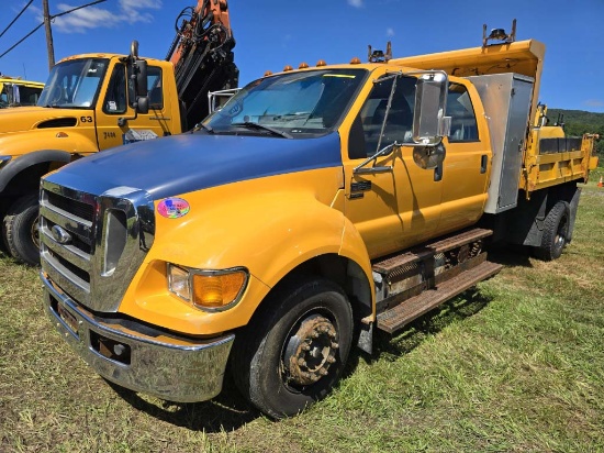 2009 Ford F650 Crew Cab Dump Truck