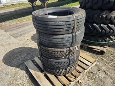 5Pcs Assorted 19.5 Tires