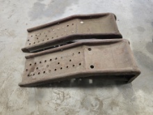2Pcs Steel Car Service Ramps
