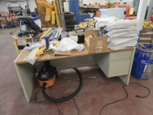 Office Desk W/ Contents