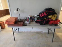 Folding Table W/ Contents