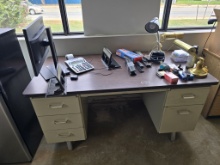 Office Desk W/ Contents