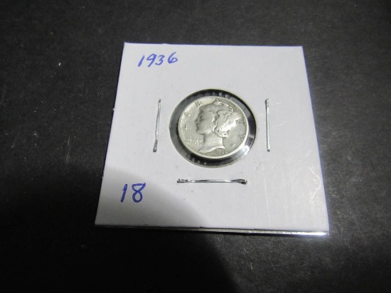 1936 MERCURY DIME