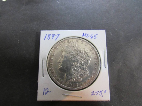 1897 MORGAN GEM BU+++++ $275