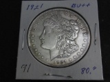 1921 MORGAN DOLLAR GEM BU++ (Est: $80)
