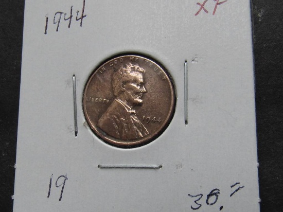 1944 WHEAT PENNY XF $30
