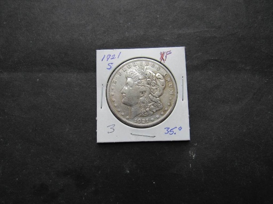 1921 S MORGAN DOLLAR XF $35