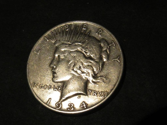 1934 S PEACE DOLLAR XF (Est: 175)