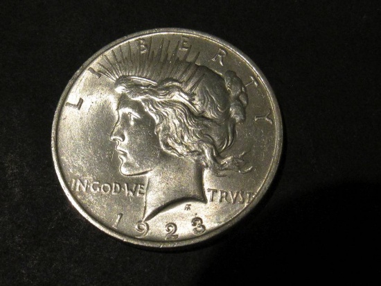 1923 PEACE DOLLAR GEM BU