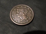 1840 LARGE CENT XF $2400 (VERY RARE)