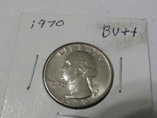 1970 WASHINGTON QUARTER MS67 $625 (VERY RARE)