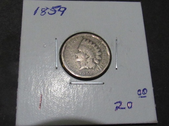 1859 INDIAN PENNY Est: $20
