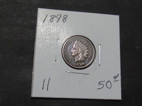 1898 INDIAN PENNY Est: $50