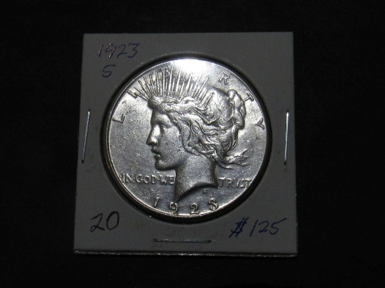 1923 S PEACE DOLLAR Est: $125