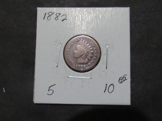 1882 INDIAN PENNY Est: $10