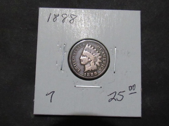 1888 INDIAN PENNY Est: $25