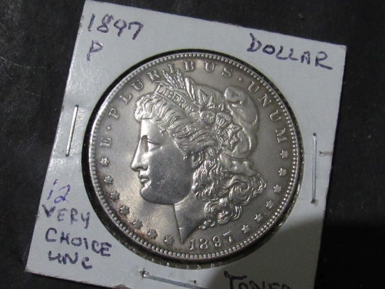 1897 MORGAN DOLLAR CHOICE BU++++