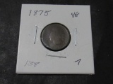 1875 INDIAN CENT VG