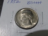 1952 JEFFERSON NICKEL BU++++