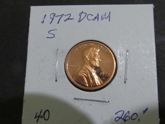 1972 S LINCOLN CENT DCAMPR (RARE AT THIS GRADE)